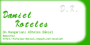 daniel koteles business card